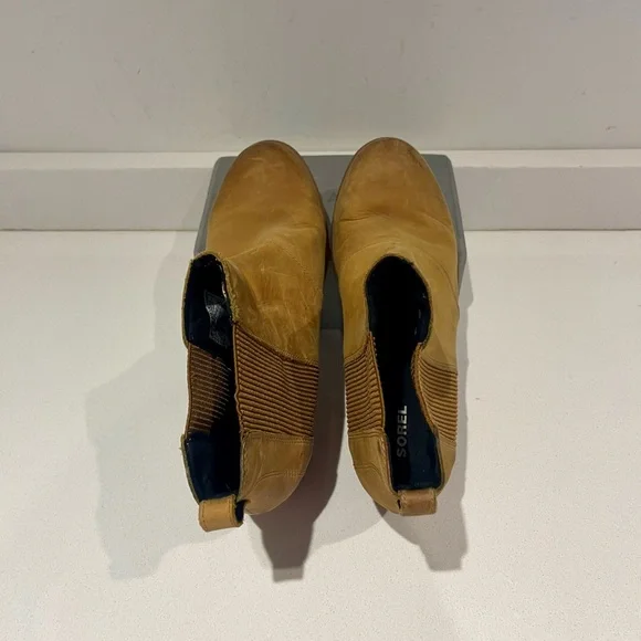 SOREL Joan of Artic Rhapsody Wedge Snow Boot elk camel color Size 10.5 - Picture 10 of 15